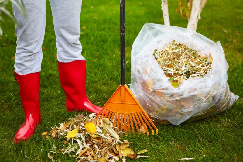 Leaves Being Bagged