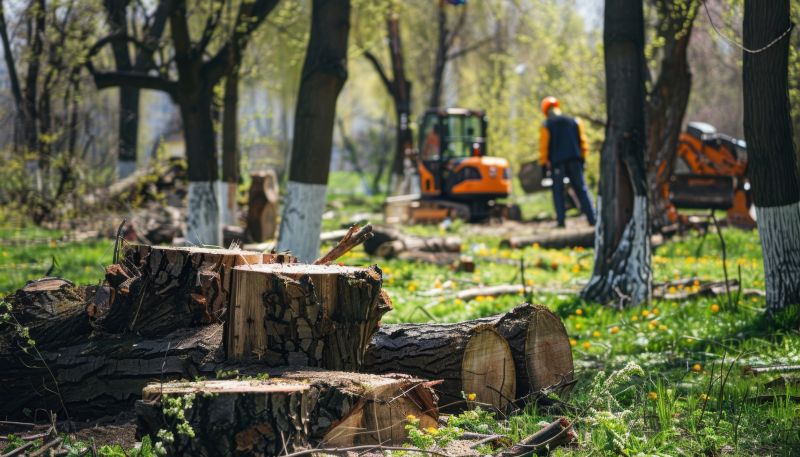 Stump Grinding Process